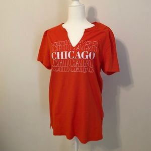 SOLD VS Pink Notched Chicago Tee